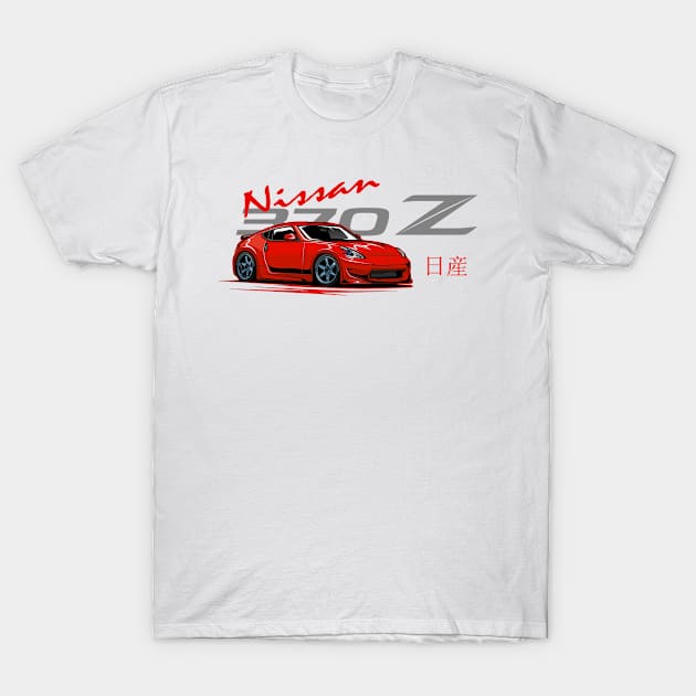 Nissan 370z, JDM Car T-Shirt by T-JD